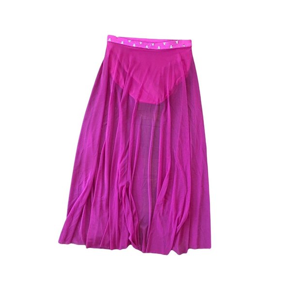 custom adult xs/s lyrical/contemporary dance costume hot pink - Picture 9 of 9
